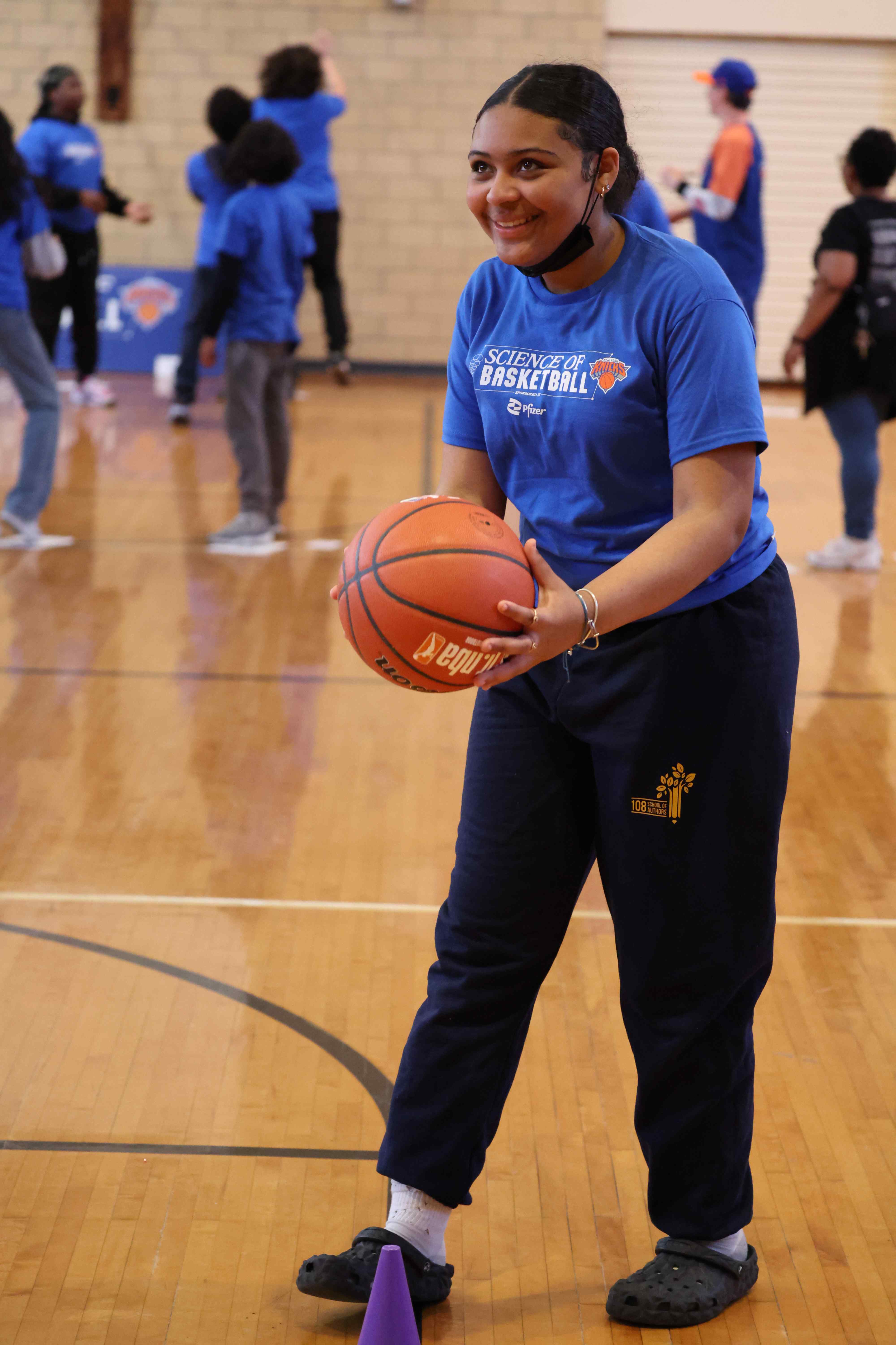 Students at Knicks STEM event